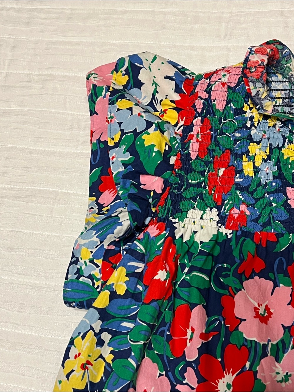 Entro Multicolor Floral Flutter Sleeve Top - Picture 4 of 4